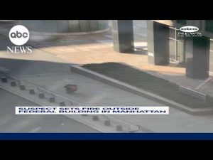 Read more about the article Suspect sets fire outside federal building in Manhattan