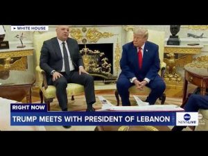Read more about the article President Trump meets with president of Lebanon in the Oval Office: LIVE