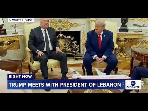 Read more about the article President Trump meets with president of Lebanon in the Oval Office: LIVE