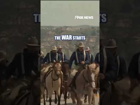 Read more about the article Roosevelt’s ‘ROUGH RIDERS’ escort Trump through North Dakota #shorts #us #news #Trump #foxnews