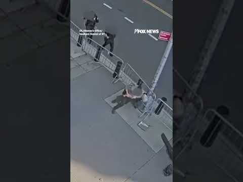 You are currently viewing Officers TACKLE ‘anti-American’ suspect after firebombing at federal building #shorts