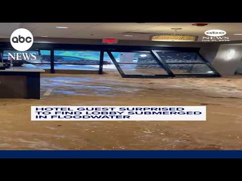 Read more about the article Hotel guest surprised to find lobby submerged in floodwater
