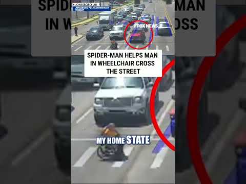 Read more about the article Spider-Man helps man in wheelchair cross the street #foxnews #news #us #fox