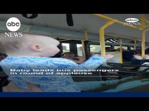 Read more about the article Baby leads bus passengers in round of applause