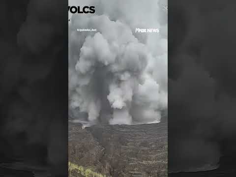 Read more about the article WATCH: What was described as a ‘minor’ volcanic eruption didn’t look minor on cam…