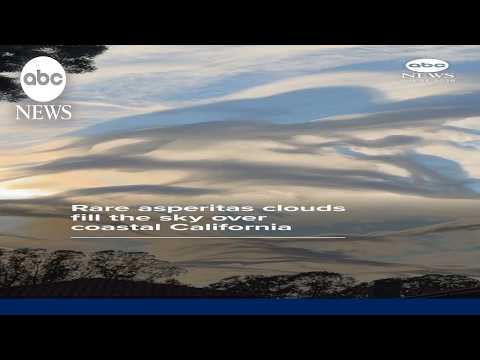 You are currently viewing Rare asperitas clouds fill the sky over coastal California