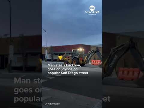 You are currently viewing Man arrested after taking stolen backhoe on joyride through San Diego