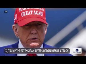 Read more about the article President Trump says U.S. will hit Iran ‘hard’ following Jordan missile attack