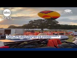 Read more about the article Hot air balloonists narrowly avoid disaster