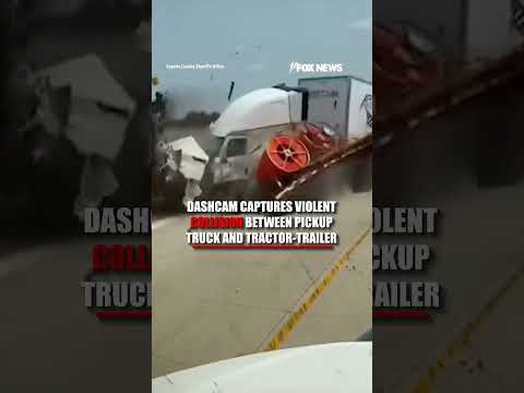 Read more about the article Dashcam captures VIOLENT COLLISION between pickup truck and tractor-trailer #foxnews #news #us #fox
