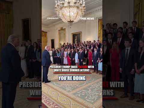 Read more about the article President Trump takes picture with White House summer interns #foxnews #news #us #fox