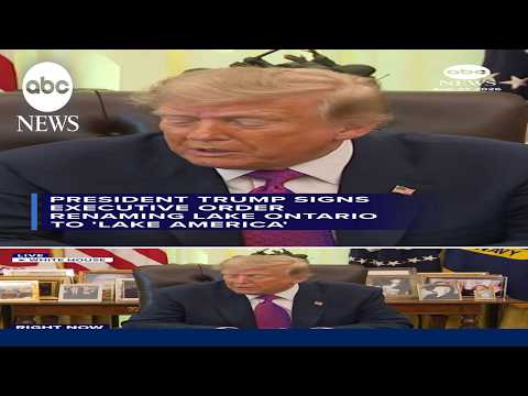 Read more about the article President Trump signs executive order renaming Lake Ontario to ‘Lake America’