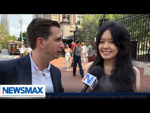Read more about the article Chinese students in America sound off on Trump, AI and communism | Rob Schmitt Tonight