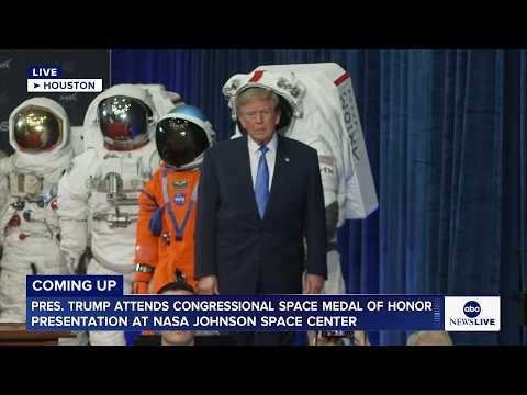 Read more about the article President Trump attends Medal of Honor ceremony for crew of Artemis II