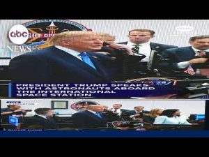 Read more about the article President Trump speaks with astronauts aboard the International Space Station.
