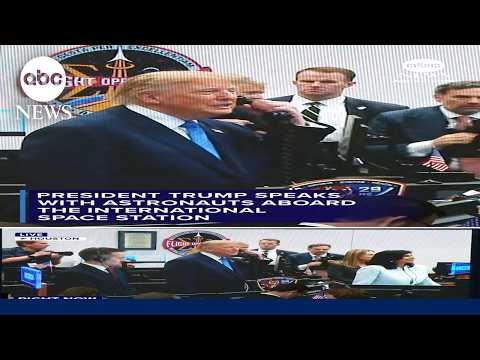 You are currently viewing President Trump speaks with astronauts aboard the International Space Station.