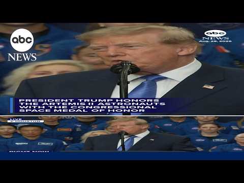Read more about the article President Trump honors the Artemis II astronauts with the Congressional Space Medal of Honor