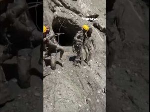 Read more about the article WATCH: Rescuers crawl through mud to save workers trapped in Nepal tunnel #shorts #foxnews