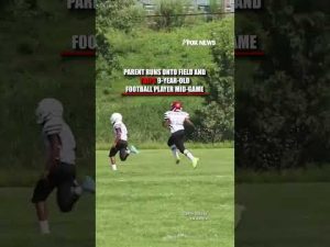 Read more about the article SEE IT: Parent RUNS ONTO field and TRIPS 9-year-old football player mid-game #foxnews #news #shorts