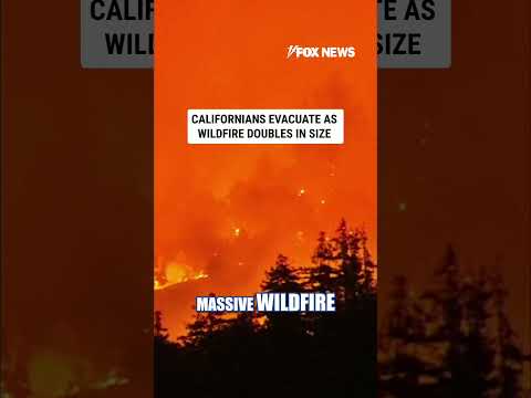 Read more about the article Evacuations underway as California wildfire DOUBLES in size #shorts #us #california #fire