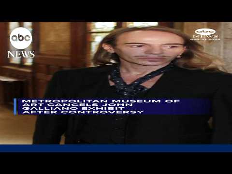 Read more about the article Metropolitan Museum of Art cancels John Galliano exhibit after controversy