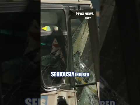 Read more about the article Airport shuttle bus CRASHES at Newark airport #foxnews #news #shorts #airport #crash