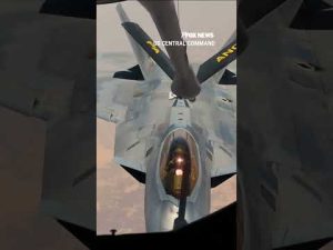 Read more about the article CENTCOM shares NEW video of F-22 stealth fighter refueling #foxnews #news #shorts #military