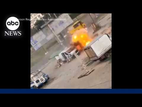 Read more about the article Ukrainian street vendor survives after Russian drone appears to target him