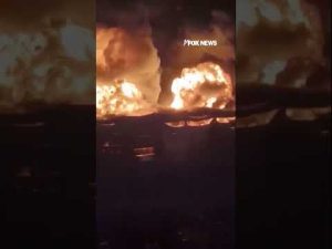 Read more about the article Russian warehouse ENGULFED IN FLAMES after Ukrainian drone attack #foxnews #news #shorts