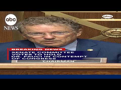 Read more about the article Senate committee votes to hold Fauci in contempt of Congress