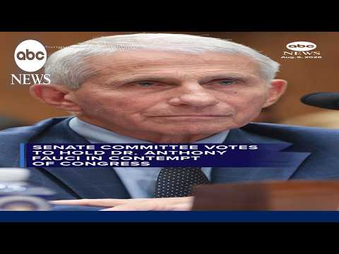 Read more about the article Senate committee votes to hold Dr. Anthony Fauci in contempt of Congress
