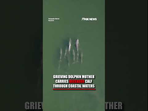 Read more about the article WATCH: Dolphin carries deceased calf through coastal waters #shorts #foxnews #us