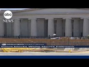 Read more about the article White House ballroom construction blocked by court