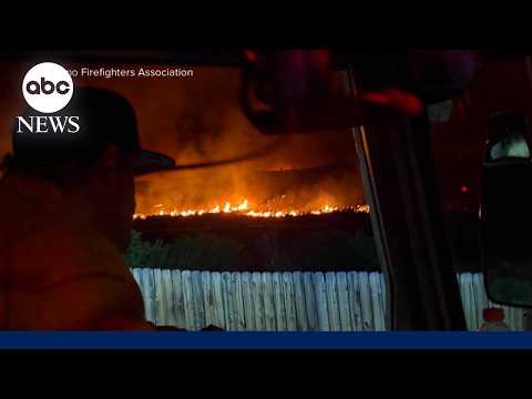 You are currently viewing Fast-moving wildfires tear through multiple states
