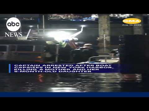 You are currently viewing Captain arrested after boat capsizes in NY harbor, killing at least 2