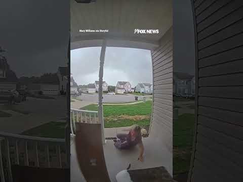 You are currently viewing Lightning strike SCARES woman, cat outside Maryland home #shorts #foxnews #us #viral