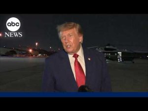 Read more about the article Trump says he was at ‘greater risk’ on secret flight than decoy Air Force One