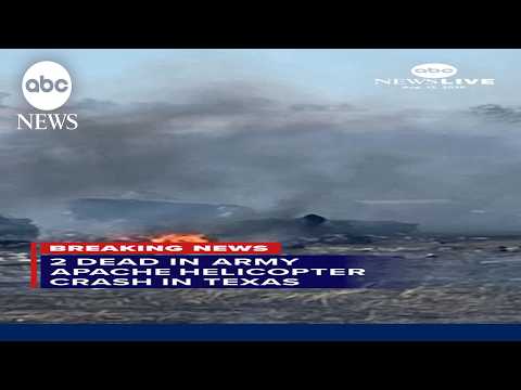 Read more about the article 2 dead in Army Apache helicopter crash in Texas