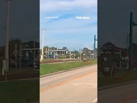 Read more about the article Man lifts railroad gate SAVING woman from oncoming train #shorts #us #news #foxnews