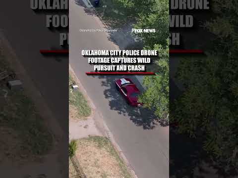 Read more about the article Oklahoma City Police drone captures WILD pursuit and crash #shorts #foxnews #news #fox