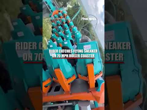 Read more about the article WATCH: Rider catches flying sneaker on 70 mph roller coaster #shorts #foxnews #news #fox