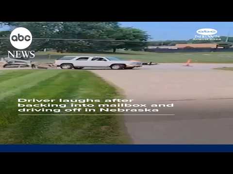 Read more about the article Driver laughs after backing into mailbox and driving off in Nebraska