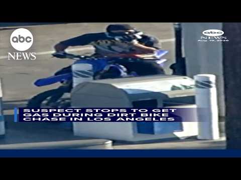 Read more about the article Suspect stops to get gas during dirt bike chase in Los ANgeles