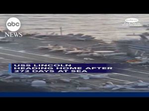 Read more about the article USS Lincoln heading home after 272 days at sea