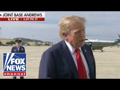 Read more about the article WATCH: President Trump takes reporter questions