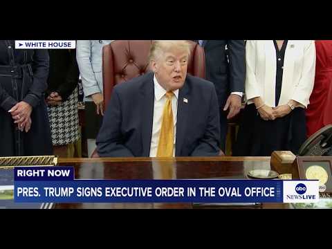Read more about the article President Trump signs executive order in the Oval Office: LIVE