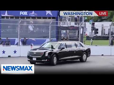 Read more about the article BREAKING NEWS: President Trump takes a lap around DC Freedom 250 Grand Prix track