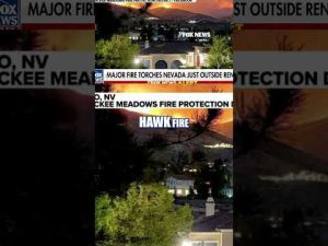 Read more about the article FIRE WATCH: Massive Nevada wildfire burns out of control #fire #shorts #wildfire #nevada