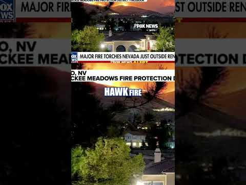 Read more about the article FIRE WATCH: Massive Nevada wildfire burns out of control #fire #shorts #wildfire #nevada