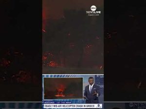 Read more about the article 2 dead as firefighting helicopters collide over Greece wildfire: Officials